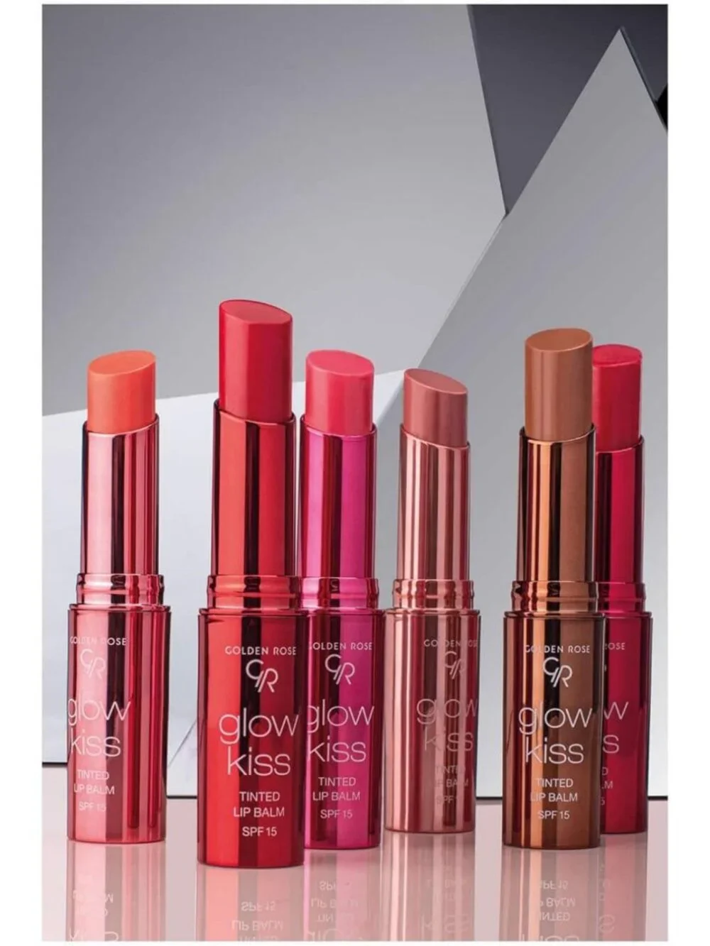 Vegan Tinted Lip Balm with SPF 15 - Glow Kiss in Strawberry, Hydrating